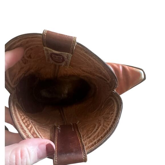 Vintage 1950s Hyer Leather Cowboy Boots Size 8 Mens 10 Womens - Picture 5 of 6